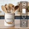 Barnyard Designs Ceramic Farmhouse Kitchen Utensil Holder for Countertop, Decorative