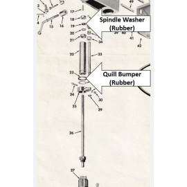 Craftsman Drill Press Models 100 & 150 Quill Bumper And Rubber Spindle Washer