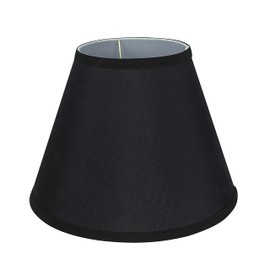Aspen Creative 58878A Transitional Empire Shape Uno Construction Lamp Shade, Black, 6" Top x 12" Bottom x 9" Slant Height