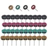 80 Pieces Abrasive Wheels, 1" (25mm) Abrasive Buffing Polishing Wheels