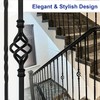 Sidasu 16 Pack Wrought Iron Balusters for Staircase Hollow Single