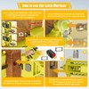 CNQLIS Door Hinge and Latch Installation Kit with Mortiser Template,