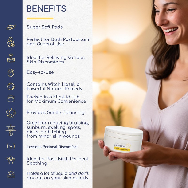 First Days Maternity Postpartum Accessories Witch Hazel Pads - Witch