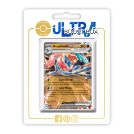 Amphinobi ex (Quajutsu ex) 106/167 Teracristall - Ultraboost X Écarlate et Violet 6 - Mascarade Crépusculaire Box with 10 French Pokémon Cards