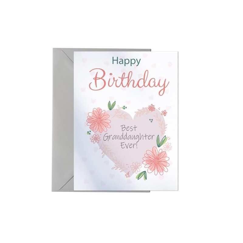 Happy Birthday Card for Best Granddaughter Ever