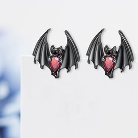 Bat Earrings 925 Sterling Silver Gothic Bat Stud Earrings Gothic Jewelry Gifts for Women