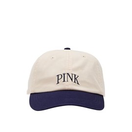 Victoria's Secret Pink Cotton Baseball Hat/Cap Color Beige/Blue One Size Fit All New