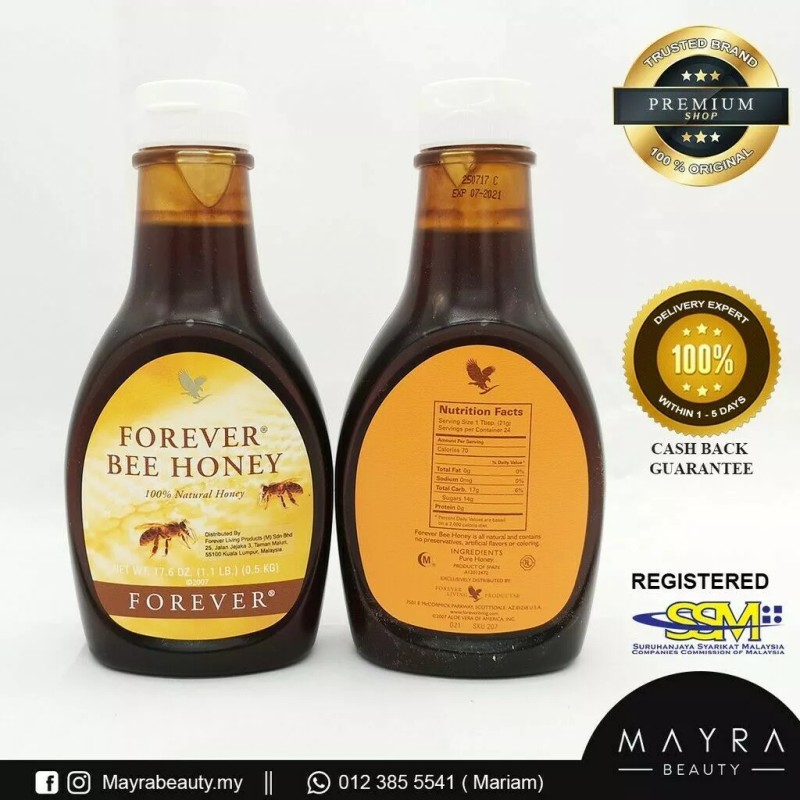 Forecast Living Mel de abelha Forever Living produto 100% natural