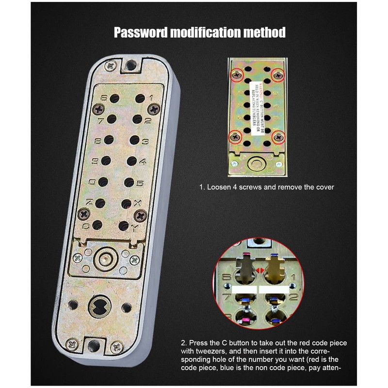 Mechanical Password Lock, Keyless Entry Door Lock Keypad Digital Pass