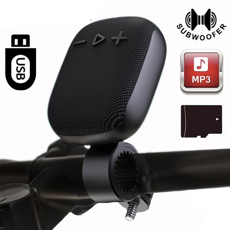 Aswalling Bike Speaker Bicycle Handbar Wireless Bluetooth Louderspeaker Outdoor Handlebar