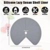 2 PCS 26" Lazy Susan Shelf Liner, Jaxbo Silicone Lazy