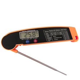 Digital Cooking Thermometer, Digital BBQ Grill Thermometer, Wireless Instant Thermometer with Foldable Probe for Meat Cooking Food, High Precise, Easy to Use, -50 to 300 °C