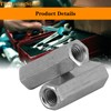 10pcs M12-1.75 x 38mm Long Rod Nut Hex Coupling Nuts,