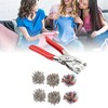 200 Sets Metal Snaps Buttons with Fastener Plier Snaps Buttons