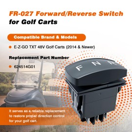 FR-027 Heavy-Duty Forward Reverse (FWD REV) Rocker Switch – Fits E-Z-GO TXT 48V Golf Carts (2014 and Newer) – Replaces 624514G01