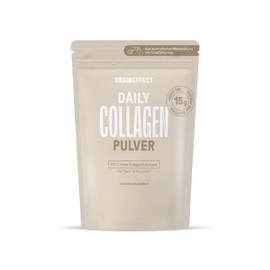 BRAINEFFECT DAILY COLLAGEN - Reines Kollagenhydrolysat aus Weidehaltung, Peptid Typ I und III, neutraler Geschmack - 450g (30 Portionen)
