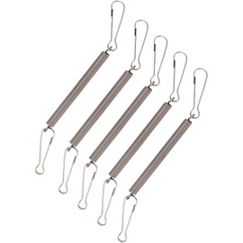 5Pcs Silver Spring with 2 Clips Used Singly or in Combination to Hold Rabbit Water Dispenser Drinking Bottle for Small Animals Feeding and Watering Supplies Pet Supplies