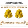 Ramadan Mubarak Decoration Set - 21 Piece Set with Buntings