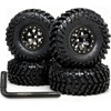 HOBBYSOUL Brass RC 1.0 wheels and tires 70mm Tall, Soft