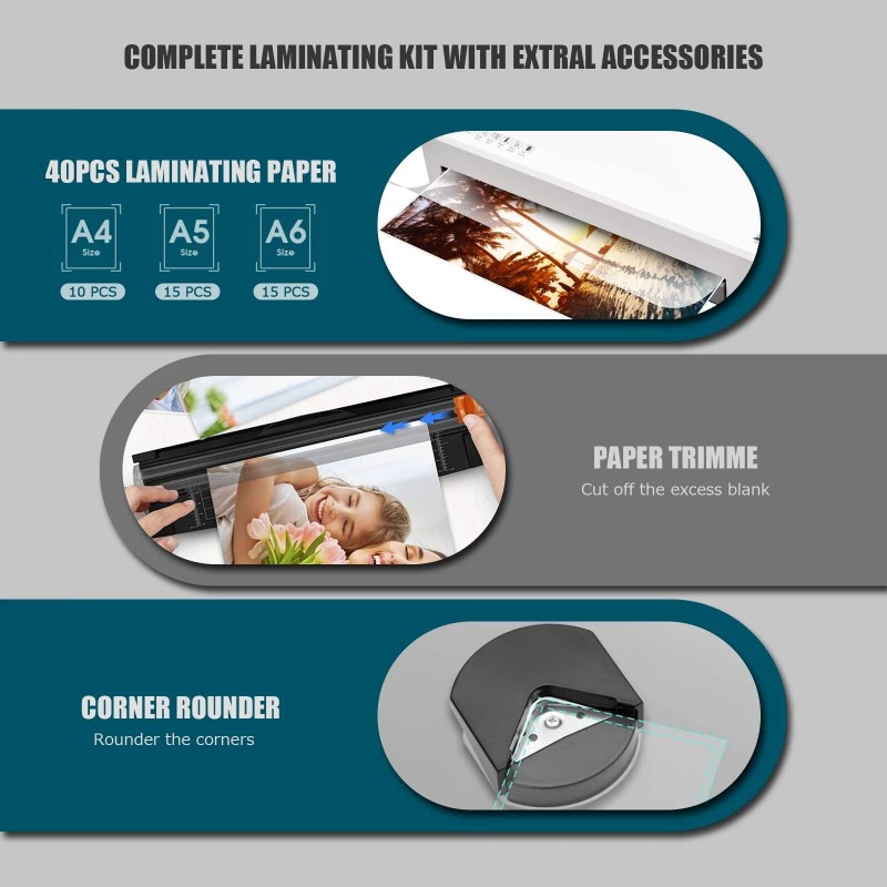 Buyounger Laminator, 4 in 1 Laminator Machine with 40 Laminating