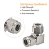 sourcing map Compression Tube Fitting 3/8" to 3/8" OD Tube