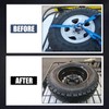 RANSOTO Universal Steel Roof Racks Spare Tire Carriers- Tire Mount