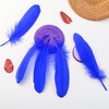 Ballinger Royal Blue Large Goose Feather Bulk for Crafts,120Pcs,6-8inch