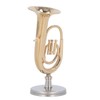 Miniature Tuba Model Brass Gold Plated Euphonium Mini Miniature Tuba