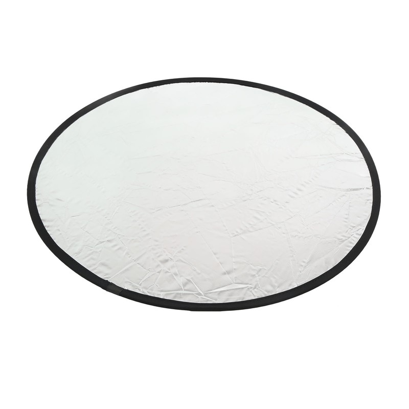 Silver Gold 2 In 1 Reflector Portable Mini Round Light