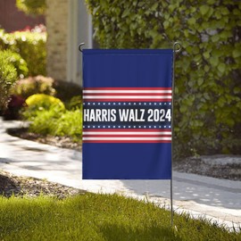 Harris Walz 2024 Garden Flag 28x40 Harris Walz 2024 President Yard Flag Sign Double Sided Harris Walz 2024 House Flag No Flagstand