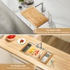 Bamboo Expandable Over The Sink Cutting Board with Juice Groove
