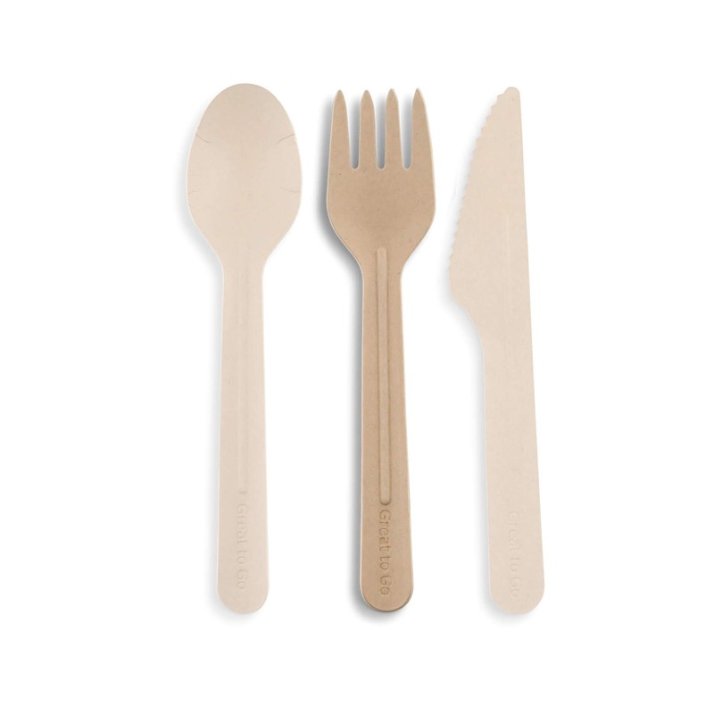 BIOZOYG Paper Fork, 16.5 cm, Brown, Catering Accessories, Party Forks
