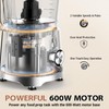 Food Processor and Vegetable Chopper 600W BPA Free 12-Cup Bowl,