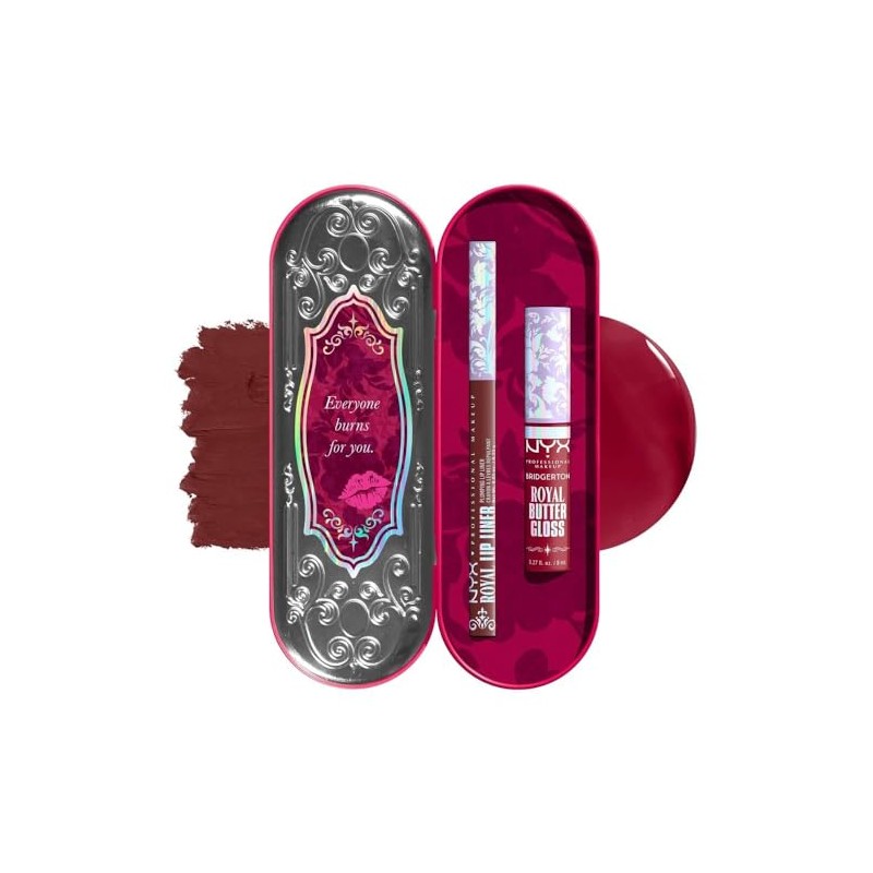 Nyx Professional Makeup, Bridgerton Kit de Labios Tonos:Cherry Courtship (cereza)/