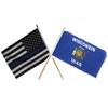 AES 12x18 12"x18" Wholesale Combo USA Police Blue Line &