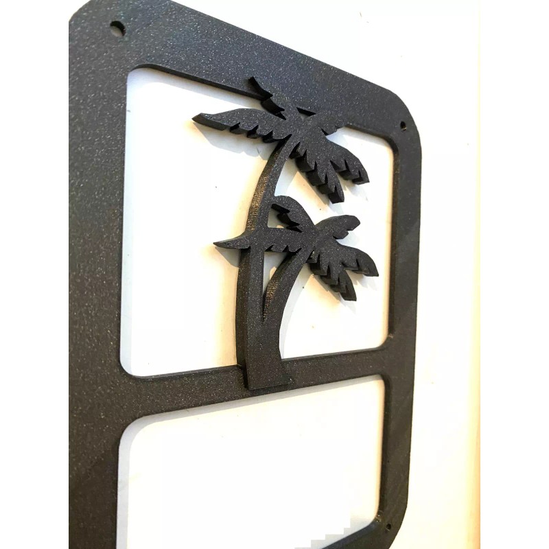 Palm Tree in 3D - BLK For Jeep Wrangler JK/JKU