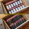 JARXSUN 24 Glass Spice Jars with Label-4oz Spice Containers with