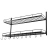 Pot and Pan Rack Organizer Hanger Storage Wall Holder Kitchen
