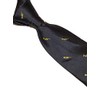 Frederick Thomas navy men-s tie with trumpet embroidered design music-al
