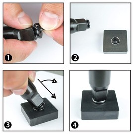 STARK GmbH Impact Wrench 1/2 Inch O-Ring Repair Kit - 10 Sets with Assembly Tool
