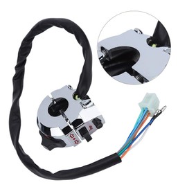 Vobor Function Switch Motorcycle Function Switch Horn Indicator Switch Indicator Switch for 22 mm Handlebar