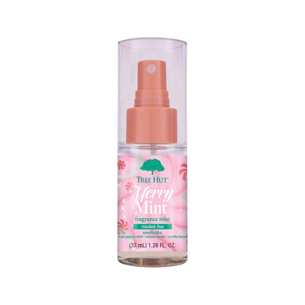 Tree Hut Mini Merry Mint Fragrance Mist, Refreshing Body Spray,