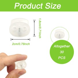 ZAHD 30 Stück Loch Kordel StopperTransparent bis Kordel 2 Loch Kordelklemme Kabelstopper Kordelstopper aus Kunststoff mit Doppelloch Sourcing Kordelklemme 2 Loch Kordelzug, Taschen, Schnürsenkel