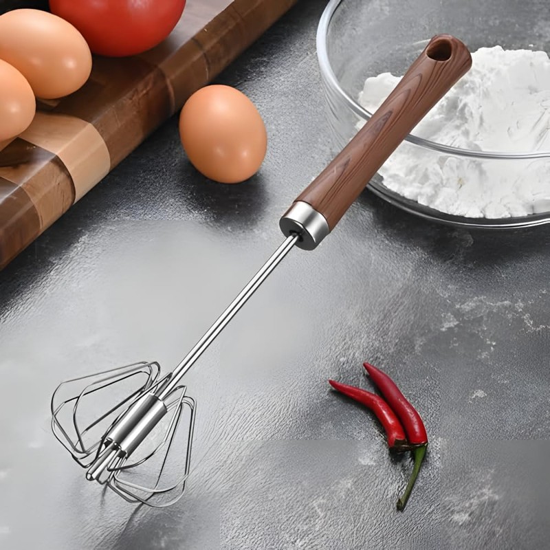 Semi Automatic Whisk, Whisks Stainless Steel for Kitchen,Mixing Stainless Steel