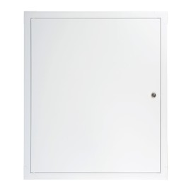 ECOPRO VENT 20" x 24" Lockable White Metal Access Panel. Service Shaft Door Panel with Key. Plumbing, Electricity, Heating, Alarm Wall Access Panel for Drywall. Bathroom Services Access Hole Cover.