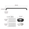 2 Pack 40 Inch Black Shower Grab Bars, ZUEXT Stainless