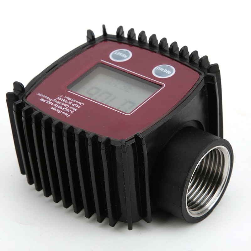 K25 1in Female Thread Flowmeter Digital Display Water Liquid Flow