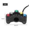 Qiilu 22mm 12V Motorcycle Handlebar Switch Headlight Turn Fog Light