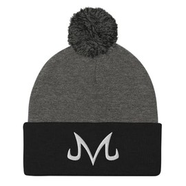 RIVEMUG NG Majin Buu Embroidered Pom-Pom Beanie Winter Hat