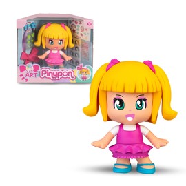 Pinypon - Pop & Art, Great Figure to Decorate and Personalise with Lots of Accessories, Stickers, Glitter, Braids, Fabrics for Children and Children +4 Years Famous (PNY56000)